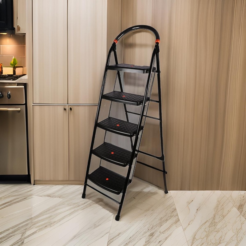 3905 – 5 Step Ladder for Home use | Heavy Duty Alloy Steel Foldable Step Ladder