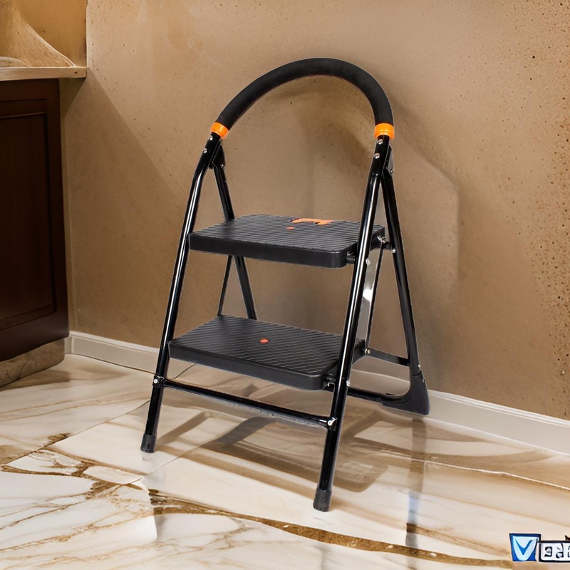 3909 – 2 Step Ladder for Home use | Heavy Duty Alloy Steel Foldable Step Ladder