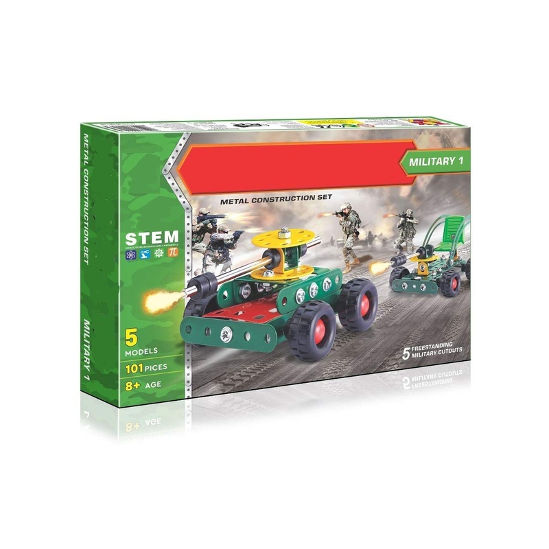 AM0414 Military NO.1 Construction Set for CONSTRUCTIVE and Creative Minds.5 Models, 95 Pieces Inside