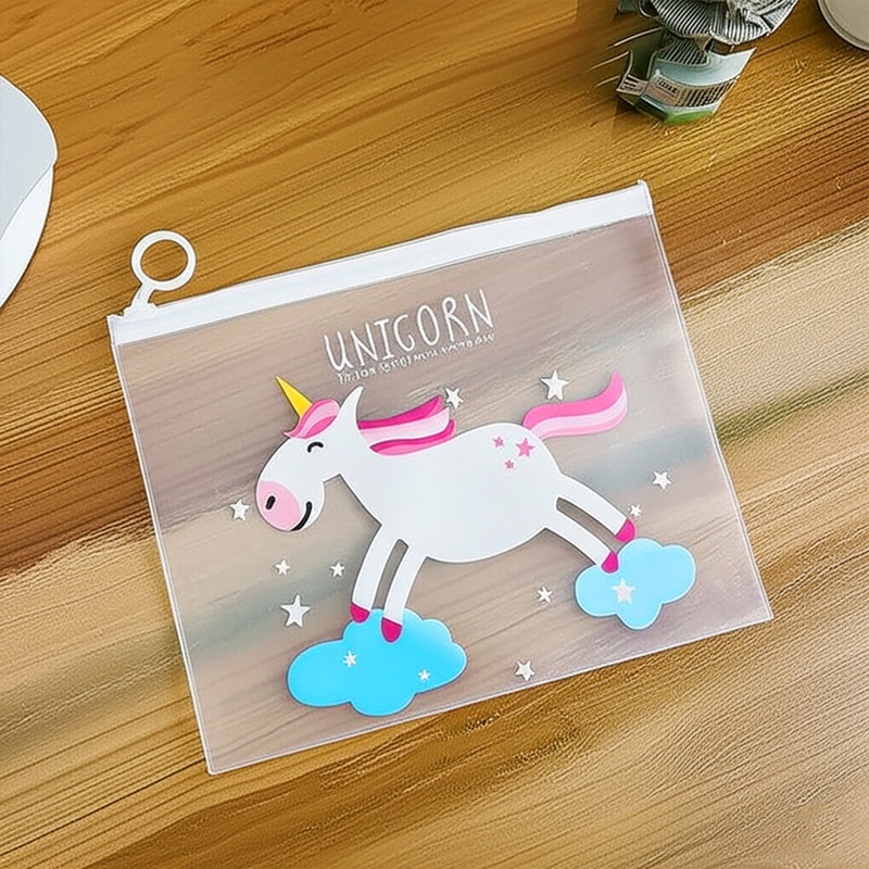 AM0421 Cartoon Theme Transparent Folder Pouch