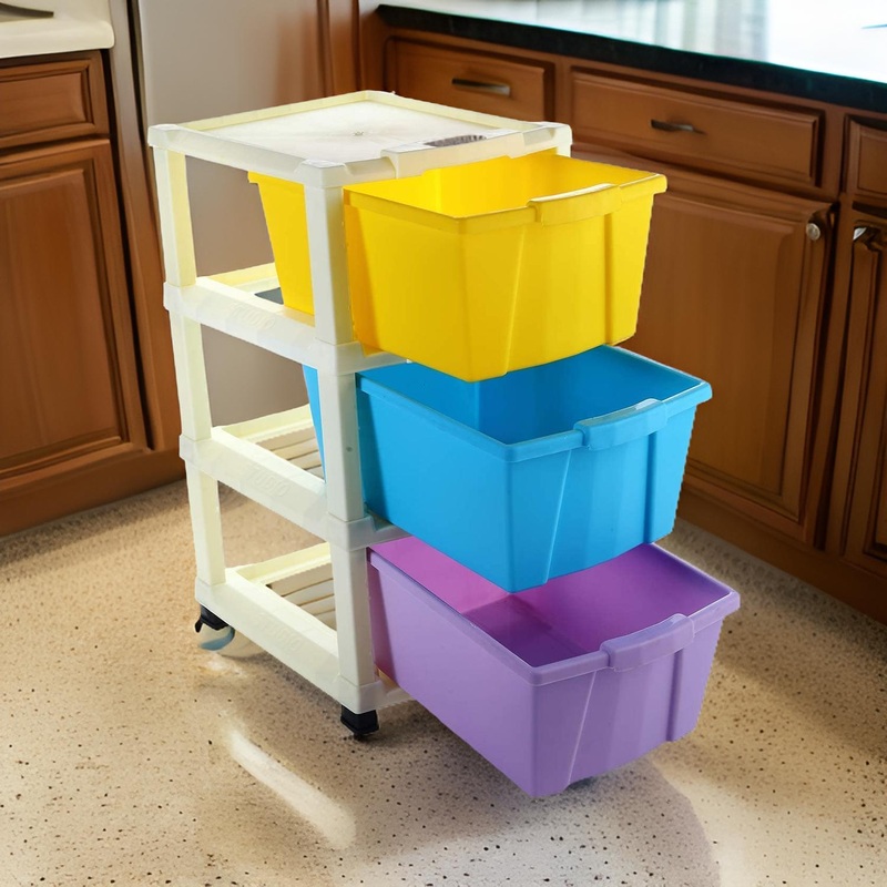 0767A Multipurpose Modular Drawer Organizer Storage Box – 3 Layers