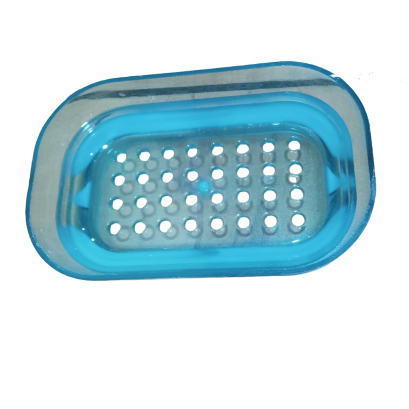 3240 Flora Soap Case Holder Box with Transparent and Strainer Tray for Home, Kitchen, Bathroom, Washbasin