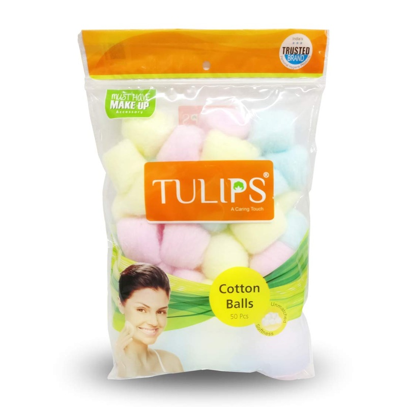 3869 Tulips Multicolor Cotton Balls (50 Pieces) – Pack Of 1