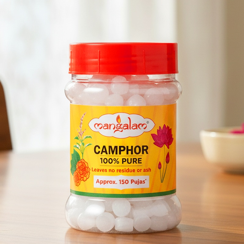 3993 Mangalam Camphor Tablet 100g Jar