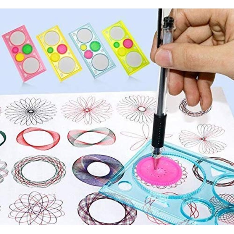 AM0439 Spiral Spirograph Geometric Ruler Spirograph Set For Kids