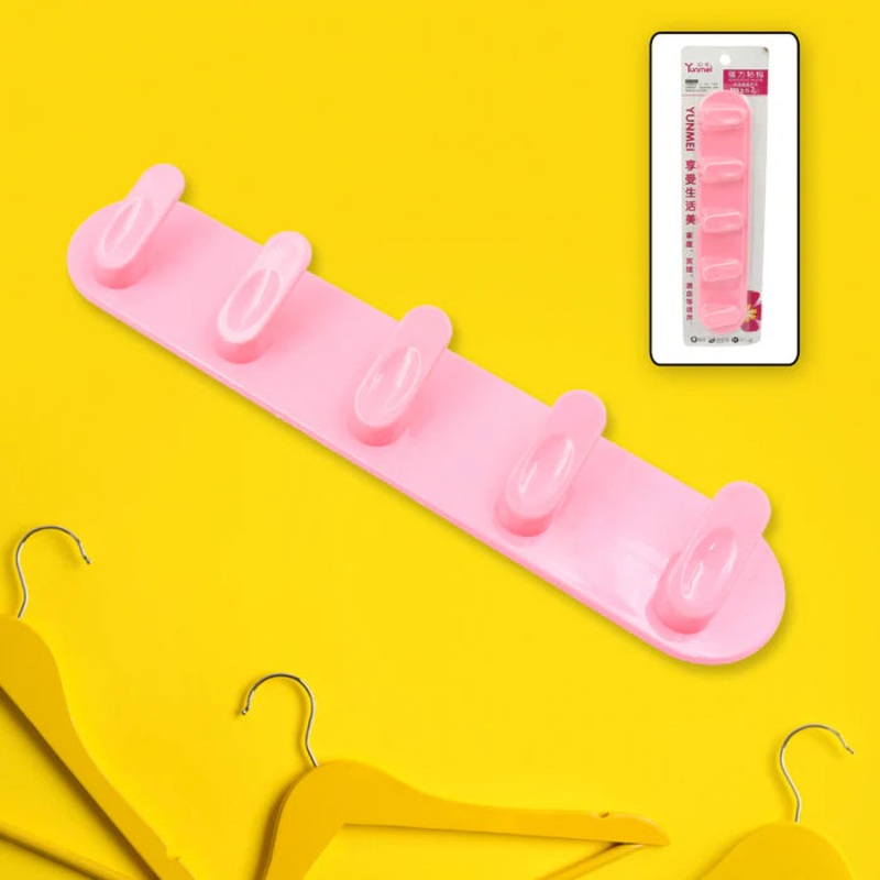 17598 MULTIPURPOSE STRONG HOOK SELF-ADHESIVE HOOKS FOR WALL HEAVY DUTY HOOK, STICKY HOOK HOUSEHOLD FOR HOME, DECORATIVE HOOKS, BATHROOM & ALL TYPE WALL USE HOOK, SUITABLE FOR BATHROOM, KITCHEN, OFFICE (1 PC)