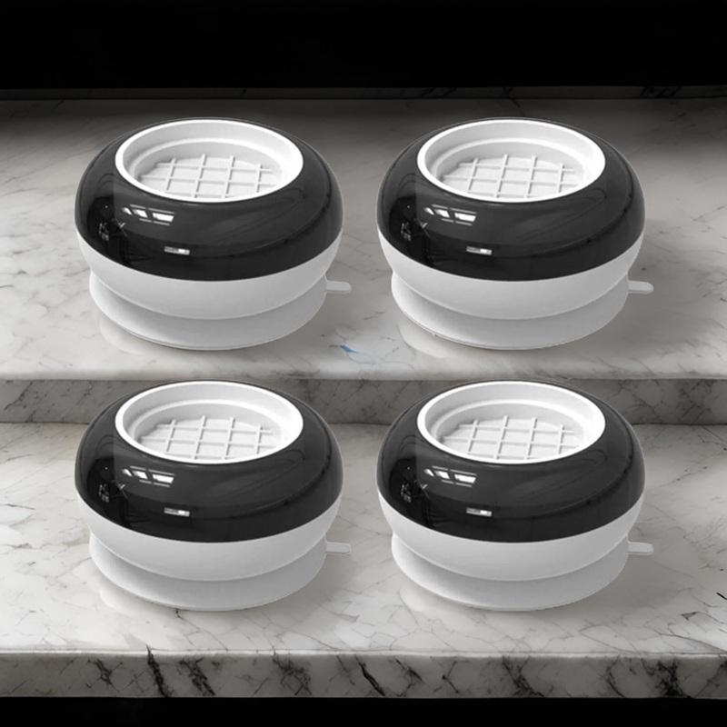 17966 ANTI VIBRATION PADS FOR WASHING MACHINE, WASHING MACHINE BASE FOOT PADS NON SLIP HEIGHTEN SHOCK AND NOISE CANCELLING BASE PADS (4 PCS SET)