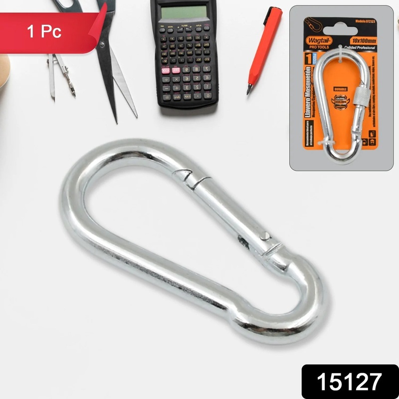 15127 Snap Hook With Screw-Stainless Steel Snap Hook Clip Heavy Duty, Carabiner Clip (10100 MM / 1 Pc)