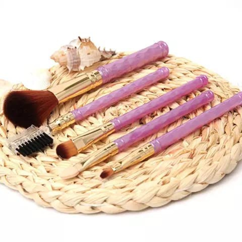 3097 5PC Makeup Brush Kit Professional Set Of Foundation Face Powder Blush Eyeshadow ebbrow mascara Brushes with Blender Sponge