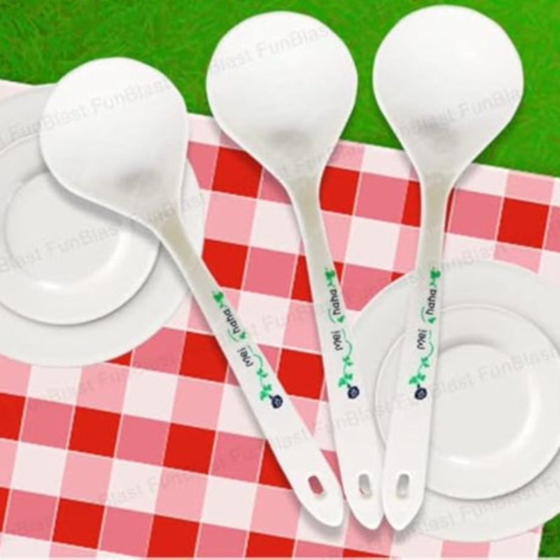 3483 Plastic Small Soup & Desert Spoon – Set of 3