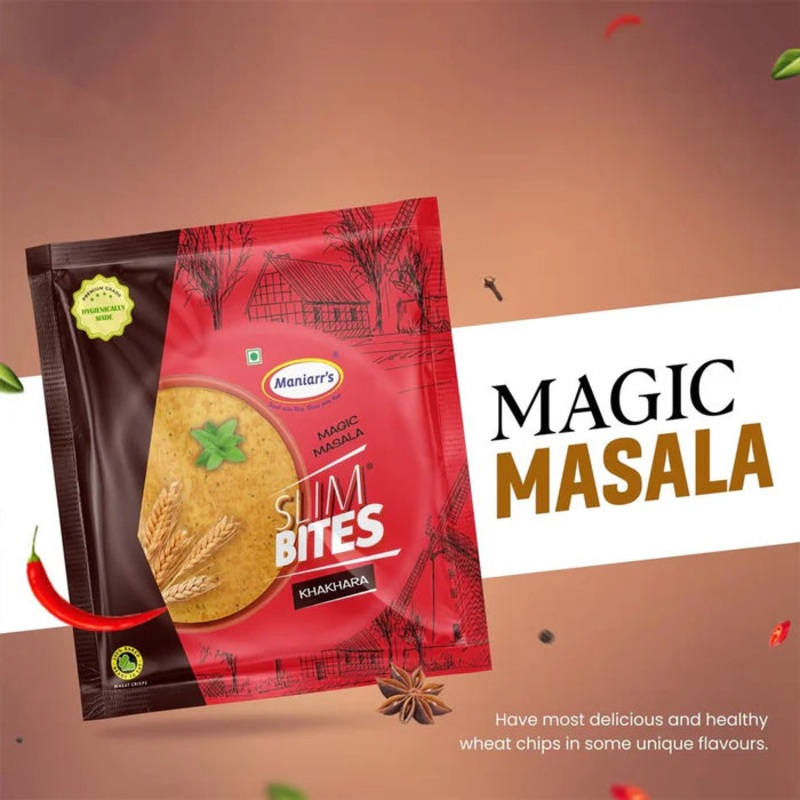 0008 Maniarr’s Masala Khakhra Wheat Chips (200Gm)