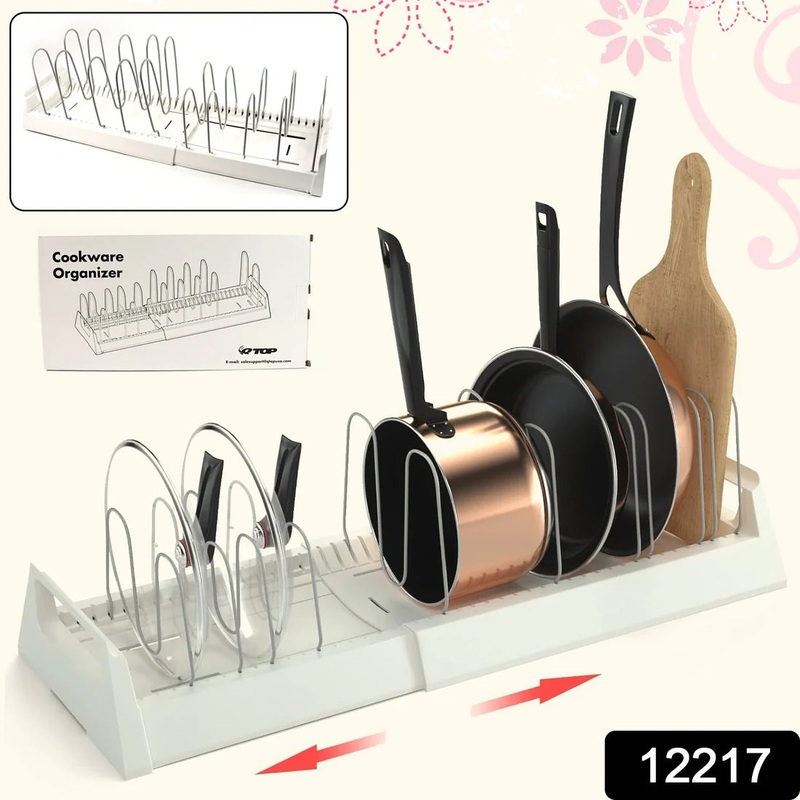 12217 Pots and Pans Organizer Rack for Under Cabinet
