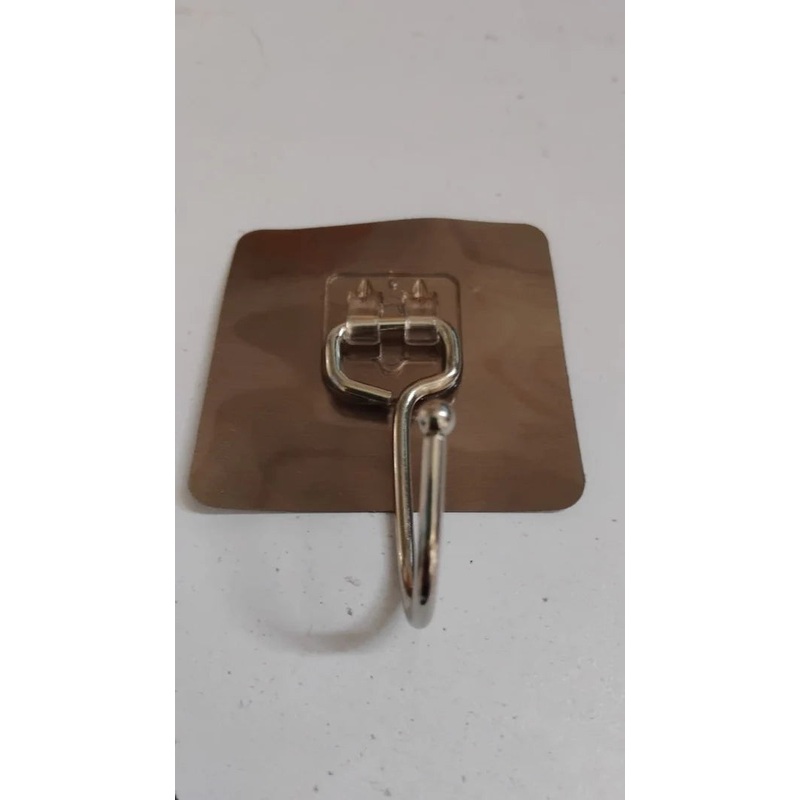 4060 Large Stainless Steel Self Adhesive Wall Hooks (1 Pc)