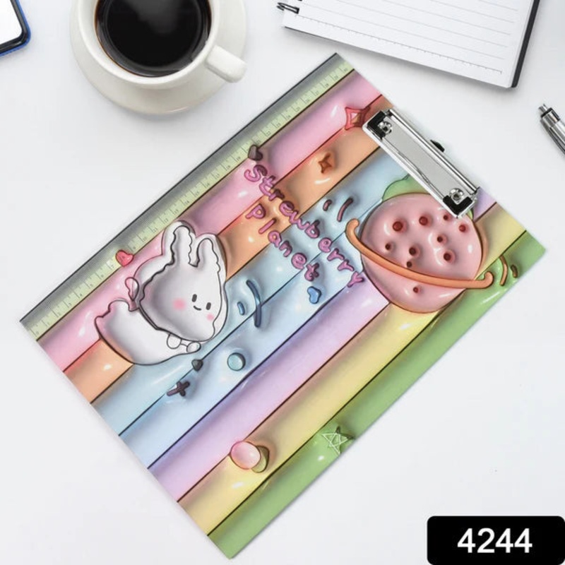 4244 Wooden Paper Clipboard Writing Pad with Clip (1 Pc / 3122 Cm)