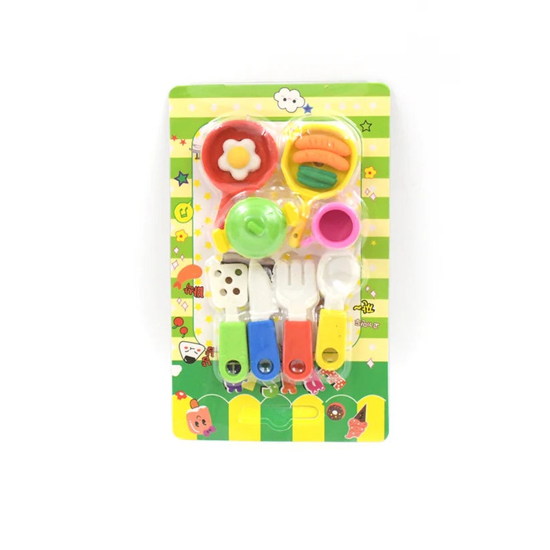 4294 Fancy & Stylish Mini Erasers for Kids (8 Pc Set) – Fun Designs, Party Favors