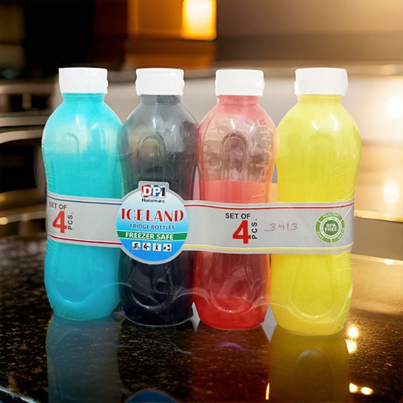 3413 DPI iceland 1000ml set Plain Plastic Water Bottle (4 PCS)