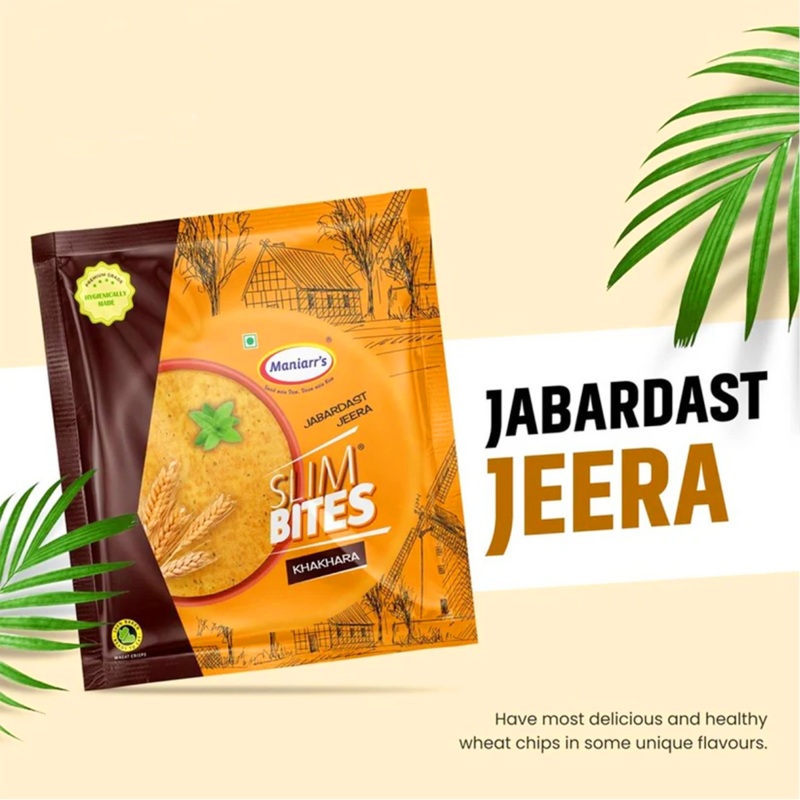 0010 Maniarr’s Jeera Khakhra Wheat Chips (200Gm)