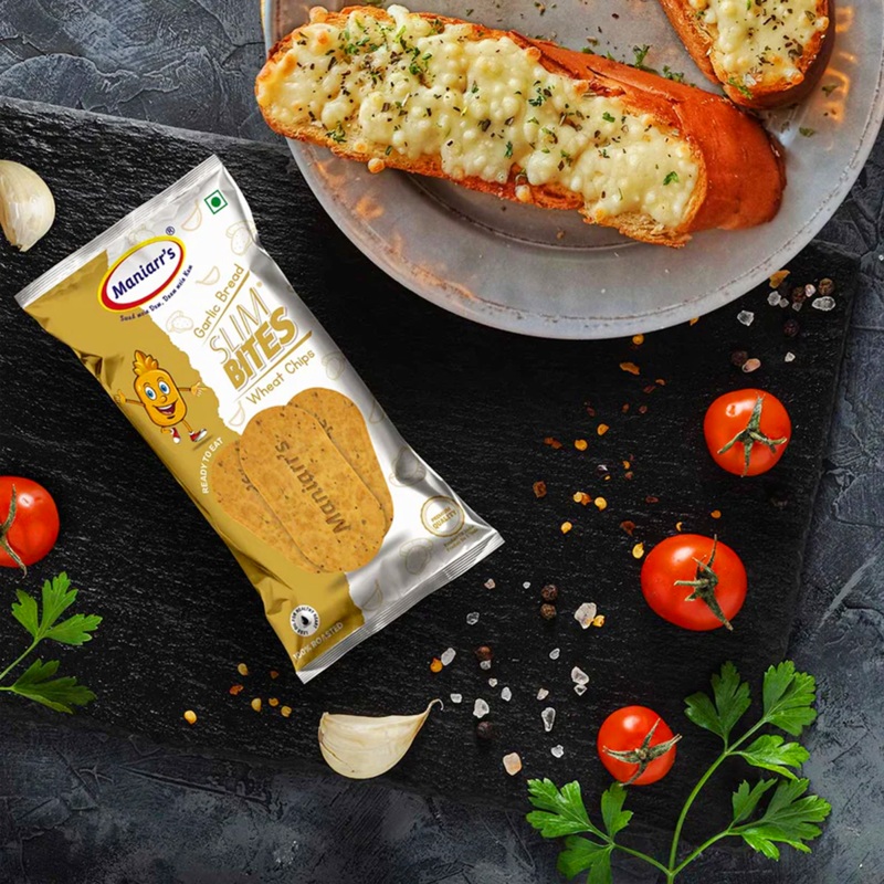 0030 Maniarr’s Garlic Bread Khakhra Wheat Chips (60gm)