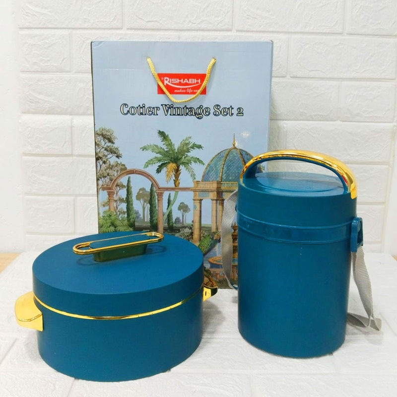 Di0260 Rishabh Cotier Vintage Set 2 | Premium Insulated Hot Pot & Water Jug Gift Set