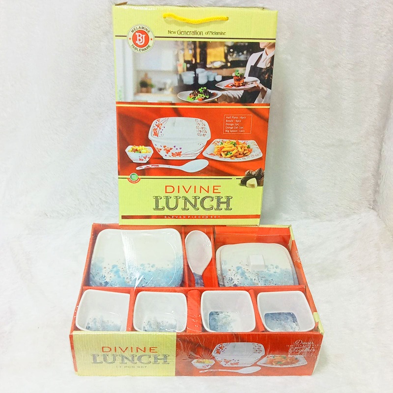 Di0323 Divine Lunch 11-Piece Melamine Set